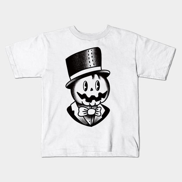 Gentlemen jackolantern Kids T-Shirt by LEEX337